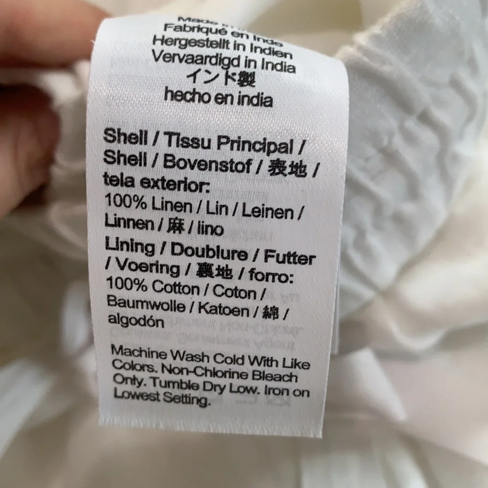 J Crew NWT white wide leg slacks - Picture 10 of 10